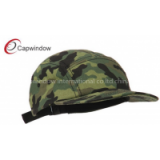 Camo Cotton Brushed Canvas Camo 5 Panel Camper Cap / Hand Wash Only
