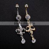 Dangle Body Jewelry Eagle Tassel Gold Belly Button Ring thumbnail-6