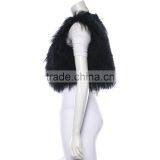 SJ209-01 SANDRAFUR High Quality Whole Skin Mongolian Tan Sheep Fur Vest Short Length Vest Long Fur thumbnail-3