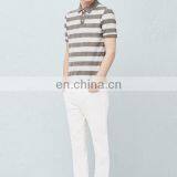 Bulk Wholesale Men Clothing Classic Stripe High Quality 100 Cotton Polo Shirts thumbnail-1