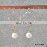 Worn Gold Circle Earring thumbnail-4