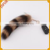 Tail Key chain Real Fox Fur Bag Accessory Custom Keychain