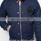 Factory wholesale quality polyester padding quilted bomber jacket for man