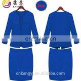Sexy Office Uniform for Lady With Yellow Black Blue Red Color thumbnail-2