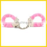 2015 new style pink color plush handcuffs