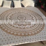 Golden Color Indian Ombre Mandala Duvet Cover Handmade Cotton Quilt Cover SSTH54