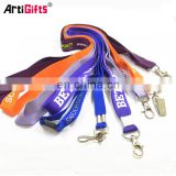 Silk screen printed cheap custom logo lanyard