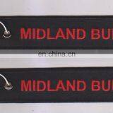 Promotion Cheap Polyester Logo Customzied Embroidery Keychain thumbnail-1