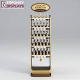 Customized Wood 5 Layers Food Stand Wooden Snack Display Cabinet With Header thumbnail-3