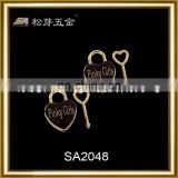 Song A Metal New style Gold plated anti brass metal label metal logo for handbag