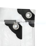Portable White Tear Resistant 4mx5m PE Fabric Tarpaulin