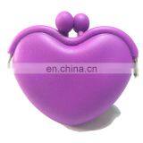 Mini Heart Shape Key Coin Holder Wallet Women Clutch Promotion Silicone Coin Purse thumbnail-5