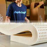 2020 Amazon Hot Sale Home Textile Hypo-allergenic King Size Zipper 100 Natural Latex Mattress Toppers With Removable Cover