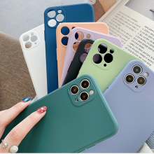 Cute Matte Solid Candy Phone Case for Iphone 11 Case 11 Pro Max Xs Max Xr Simple Silicone Case for Iphone 7 6s 8 Plus Soft CoverCute Matte S