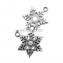 High Quality Zinc Alloy Metal Making Accessories Metal Alphabet Snowflake Charm Pendant Jewelry thumbnail-1