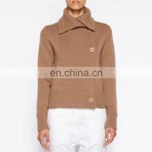 Ladies Winter Knitted Wool Cashmere Coat Design Cardigan Sweater thumbnail-1