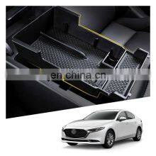 Interior Accessories Parts Silicone Armrest Rest Storage Box Center Control Console Organizer Tray For Mazda 3 Atenza 2019 2020