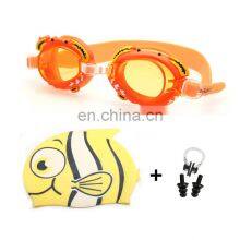Swimming Goggles Waterproof Caps Hat Set Kids Crab Cartoon Anti Fog Swim Eyewear Professional Swimming Glasses thumbnail-4