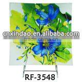 Wholesale New Designed Glass Pizza Plate and Salad Plate With Sqaure Shape for Promotion Glass Plate thumbnail-1