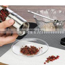 Stainless Steel With Adjustable Ceramic Grinding Mechanism Clear Acrylic Body Salt And Pepper Grinder thumbnail-4