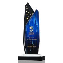 New Arrival crystal trophy Custom content high standard K9 Crystal Color is rich business gift crystal glass trophy