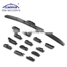CLWIPER Car accessories factory multifunctional hybrid wholesale wiper blades with 13 adapters