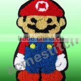 Towel Embroidery Patch Super Mario to be Sewn or Ironed on Any Kind of Garments