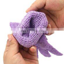 Wholesale Viscose Custom Logo Gloves Korean Exfoliating Remove Scrub Dead Skin Beauty Bath Gloves Silk Exfoliating Gloves thumbnail-3