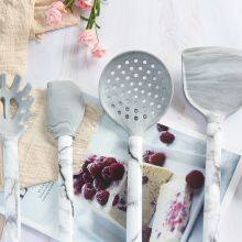 Kitchen Accessories Home and Kitchen Cookware Sets Kitchenware Cocina Silicone Kitchen Utensil Marble Cookware Set thumbnail-2