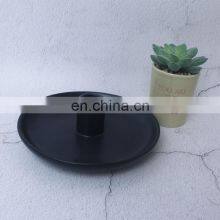 Wholesale Home Decor Inspirational Ceramic Bandejas White Black Gild Ceramic Candle Bowl Candle Holders For Nordic Home Decor thumbnail-4