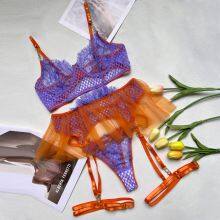 3 Piece Nighty Transparent Tight Sexy Lingerie Sets thumbnail-3