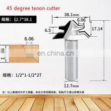 LIVTER PCD End Mill Diamond 45 Degree Tenon Cutter Solid Joint Cutter 45 Degree Lock Miter Router Bit thumbnail-3
