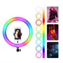 New Style Portable 10 Inch RGB Selfie Ring Light Profissional Selfie Ring Light for Phone Camera thumbnail-4