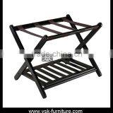 LG-007 Black Color Solid Birch Wood Luggage Rack thumbnail-1