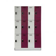 Simple Swimming Pool Changing Room HPL Locker 2 Doors Locker With Seat thumbnail-2