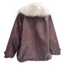 European Fox Fur Grass Fur One Piece Parker Down Jacket Women's Coat thumbnail-3