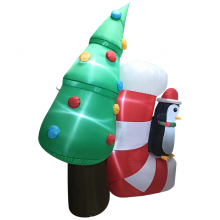 Xmas Yard Inflatable With Inflatable Snow Globe – Perfect for Xmas Decor thumbnail-3