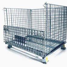 Folding Zinc Coated Warehouse Steel Mesh Storage Cage thumbnail-3