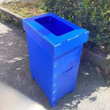 Customizable Correx Folding Trash Bin – Corrugated Plastic Recycling Box thumbnail-2