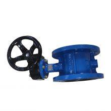 Durable BS 5155 Flange End Butterfly Valve With Ductile Iron Body and NBR/EPDM/PTFE Seats