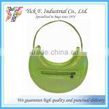 Cute Moon Shape Green Shiny PU Handbag for Teen thumbnail-1
