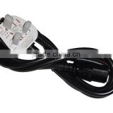 BSI Approvel UK 3 PIN Plug to C5 Clover Leaf Mains Lead Power cord