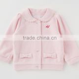 Japanese wholesale high quality product jackets winter baby girl children clothe kid toddler clothing infant garment with ribbon