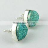 Gentle Druzy Earring, Wholeseller Silver Jewellery, 925 Silver Jewellery