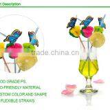Modern Hot Sell Fancy Butterfly Plastic Drinking Straw thumbnail-6