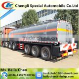 3 Axles Chemical Liquid Tank Semi Trailer,Transport Hydrochloric Acid, Sulfuric Acid, Dilute Sulphuric Acid