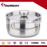 Foldable Camping Saucepan Frying Pan Stock Pot Stainless Steel Cookware Set thumbnail-5