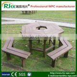 High Chair and High Table Outdoor Furniture With Wood Plastic Composite Deck