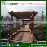 Longlife span with new tech balcony design wood-plastic composite pergola