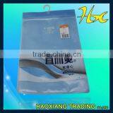 Logo Printed Garment Plastic Bag With Hanger Hole